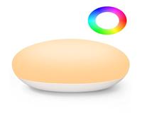 Suright Veilleuse pour bébé, veilleuse enfant avec 3 températures de couleur, mode RVB et intensité variable, lumière d'allaitement pour bébé, contrôle tactile, rechargeable par USB