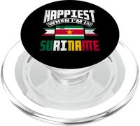 Suriname Suriname Suriname Le Plus Heureux Quand Je suis au Suriname PopSockets PopGrip pour MagSafe