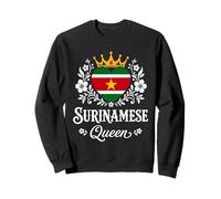 Surinamese Queen Suriname Flag Proud Surinamese Woman Sweatshirt