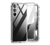 SURITCH Coque Compatible avec Samsung S23 5G 360°Transparente Antichoc Silicone Bumper [Ultra Hybrid] Coque intégrale Anti-Rayures Full Body Protection Etui Housse (Transparent)