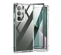 SURITCH Coque Galaxy S23 Ultra 360°Transparente Antichoc Silicone Bumper [Ultra Hybrid] Coque intégrale Anti-Rayures Full Body Protection Etui Housse pour Galaxy S23 Ultra 5G (Vert)