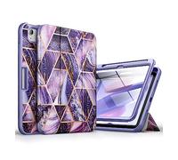 SURITCH Coque pour iPad 10e génération 2022 iPad 10.9, Protection d'écran Intégrée, Porte-Crayon/Réveil/Veille Automatique Léger 360 Housse de Protection Smart Fold pour iPad 10,9'' (Violet)