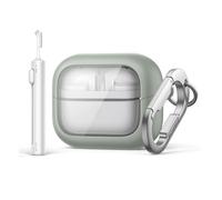 SURITCH Coque pour Samsung Galaxy Buds 3 Pro et Galaxy Buds 3, avec Mousqueton et Kit De Nettoyage, Vert