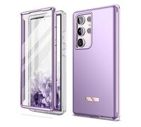 SURITCH Coque Samsung Galaxy s23 Ultra 360 Degrés Bumper Souple Integrale Antichoc Etui Protection Avant et Arrière Housse pour Samsung Galaxy S23 Ultra 6.8"(Violet)