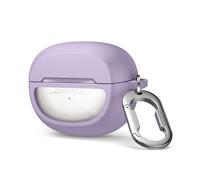 SURITCH Étui Compatible avec Bose Ultra Open (2024) Écouteurs, Coque de Protection Antichoc en TPU avec Mousqueton, Porte-Clés et Fenêtre Transparente avec Logo(Violette)