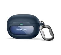 SURITCH Étui Compatible avec Raycon Everyday Écouteurs(2024 Édition) Coque,Étui Magnétique en TPU avec Couvercle Magnétique et Mousqueton Porte-Clés & Prise en Charge de la Recharge Ssans Fil,Bleu