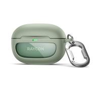 SURITCH Étui Compatible avec Raycon Everyday Écouteurs(2024 Édition) Coque,Étui Magnétique en TPU avec Couvercle Magnétique et Mousqueton Porte-Clés & Prise en Charge de la Recharge Ssans Fil,Vert