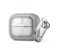 SURITCH Étui Compatible avec Samsung Galaxy Buds 3 Pro/Buds 3 FE (2025)/Buds 3 (2024),Couvercle à Verrouillage magnétique Antichoc avec Kit de Nettoyage et Karabiner Boucle Clé（Vert）