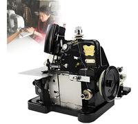 Surjeteuse 250 W, machine à surjeter/jeter haute performance à trois fils, châssis robuste en fonte, 3 000 points par minute, coupe automatique du tissu, longueur et largeur de point réglables Black