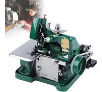 Surjeteuse 250 W, machine à surjeter/jeter haute performance à trois fils, châssis robuste en fonte, 3 000 points par minute, coupe automatique du tissu, longueur et largeur de point réglables Green