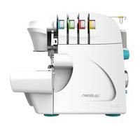 Cecotec Machine à Coudre Bellecouture Overlock, Vitesse 1100 tr/min, Pression du Pied-De-Biche Réglable, Entraînement Différentiel, Fonctions de Point à 4 Fils et Kit d'Accessoires