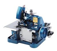 Surjeteuse haute performance à trois fils, châssis robuste en fonte, 3000 points par minute, coupe automatique du tissu, longueur et largeur de point réglables pour tous vos besoins de couture Blue