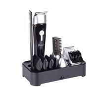 Surker Professional 5 en 1 tondeuse à cheveux Rechargeable sans fil Kit de toilettage pour hommes tondeuse à barbe nez tondeuse à cheveux double rasoir E