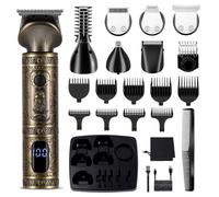 SURKER Tondeuse à Cheveux Hommes Tondeuse à Barbe Professionnelle Kit de Tondeuse 7 en 1