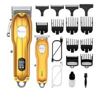 SURKER Tondeuse à cheveux Tondeuse à barbe Kit de toilettage sans fil pour homme