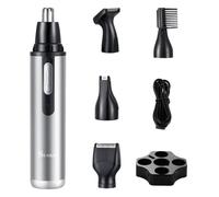 SURKER Tondeuse Nez Oreilles Rasoir -Sourcils et Soins du Visage pour Hommes et Femmes, à Piles, Étanche