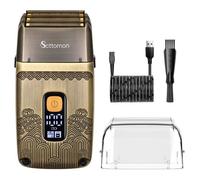 SURKER Triple Lames Foil Rasoir Électrique Rasoir pour Hommes Tondeuse à Barbe Rasoir Humide et Sec