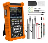 SURLABA 3in1 Oscilloscope 2 canaux, 50MHz Bande passante 280 MSa/s TRMS 6000 Comptes Multimeter Générateur de signal 13 formes d'onde de signal Auto/Normal/Mode unique pour le bricolage