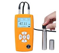 SURLABA Jauge d'épaisseur Ultrasons Plage Mesure 0,8-350mm, Sonde de 5MHz φ10mm, Compatible avec App Mobile & Stocker 999 Data, Ultrasonic Thickness Gauge pour Métal, Plastique, Verre, Céramique, PVC