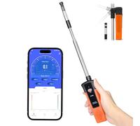 SURLABA Thermal Anémomètre à fil chaud, XF-9100A CFM Débitmètre Bluetooth APP Connection, Anemometer extérieur avec sonde télescopique Wind Meter thermique pour CVC, drones, voile