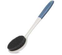 surlees Brosse Dos Douche Long Manche 43 cm | Brosse Pour le Dos & Corps | Brosse de Douche Exfoliante Humide & Sèche | Brosse à Dos Anti-Glisse pour Hommes & Femmes (Bleu, Scrub Force 4-6)