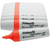 Surligneur 490 Éco,Rouge Fluo,10 Pièces,Pointe Ciseau