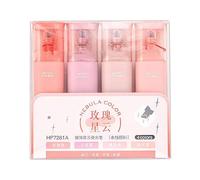 Surligneur à paillettes, surligneurs pastel, 4 surligneurs scintillants à base d'eau, stylo surligneur de couleur scintillante sans taches, marqueur surligneur brillant pour l'écriture d'un journal in