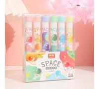 Surligneur À Sceau D'astronaute 6 Couleurs, Ensemble De Stylos Marqueurs De Dessin Mignons, Cadeau Promotionnel, Fournitures Scolaires De Bureau Vente En Gros 36 Pièces/Lot