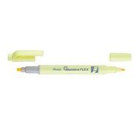Pentel - Marcador fluorescente de doble punta en color amarillo pastel, excelente para resaltar.