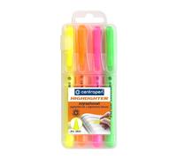 Surligneur Centropen 2822, set de 4 couleurs