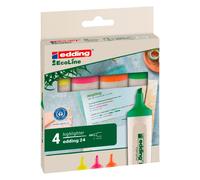 Surligneur Ecoline Edding E 24 - Pochette de 4
