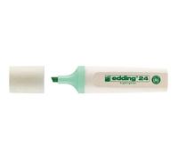 Surligneur - EDDING - 24 EcoLine - Vert pastel - Pointe 2-5 mm - Rechargeable - Label Ange Bleu