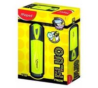 Surligneur - Jaune Fluo - Mine Biseautée - Maped - Fluo'peps