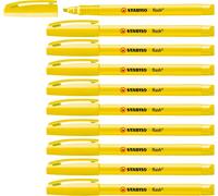 Surligneur Flash - Lot X 10 Surligneurs - Jaune Fluo[Z303]