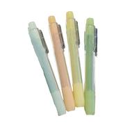Surligneur fluorescent 4 couleurs avec pointe biseautée pour la fabrication de cartes, le scrapbooking, le journal, le dessin, stylos fluorescents parfumés pour étudiants