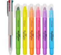 Surligneur Gel Multicolore Stylos, Bible Surligneur Secs,Stylos Marqueurs, 6 Couleurs,70603