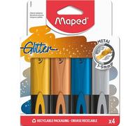 Surligneur GLITTER METAL, étui de 4