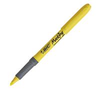 Surligneur stylo BIC Highlighter Grip Pointe biseautée Jaune