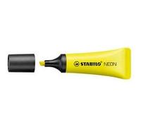STABILO Surligneur Néon G – Pointe biseautée – Jaune fluo – Lot de 3