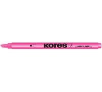 Surligneur Kores Pen pointe biseautée : 0,5 3,5 mm rose