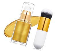 Surligneur liquide multifonction pour le visage et le corps pour une application de maquillage éclatante et polyvalente pour une fête à l'huile scintillante