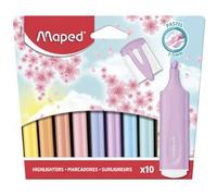 Surligneur maped fluo'peps fluorescent classic couleurs pastel assorties pochette de 6