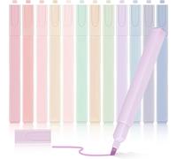 Surligneur Pastel 12 Couleurs Morandi Surligneur Marqueur De Couleur Paquet De 12 Surligneur Pastel Stylo Marqueur Fluorescent À Pointe Souple Sans Saignement[Z1086]