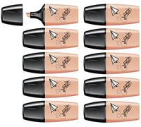 Surligneur pastel - STABILO BOSS MINI Pastellove - Lot de 10 surligneurs - Teint de pêche
