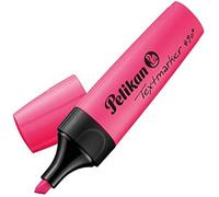 Surligneur - PELIKAN - 814102 - Lot de 10 - Encre à base d'eau - Rechargeable - Boîte pliante rose