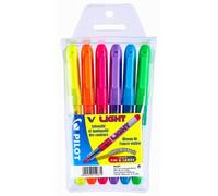 Surligneur Pilot V-Light couleurs assorties - Pochette de 6