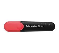 Surligneur schneider job pointe biseautee rechargeable avec maxx 660 refill station resiste evaporation rouge