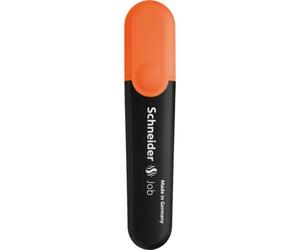 Surligneur schneider job pointe biseautee rechargeable avec maxx 660 refill station resiste evaporation orange