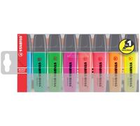 Surligneur STABILO® 70/8 - BOSS ORIGINAL - Pack de 8 - avec 8 couleurs différentes