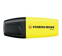 Surligneur - STABILO - BOSS MINI - Jaune - Encre à base d'eau - Pointe biseautée 2/5 mm